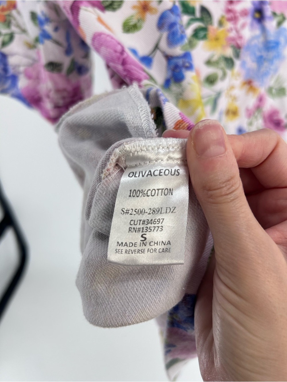 Olivaceous Riley Floral Shirt Dress - Small - Picture 5 of 5